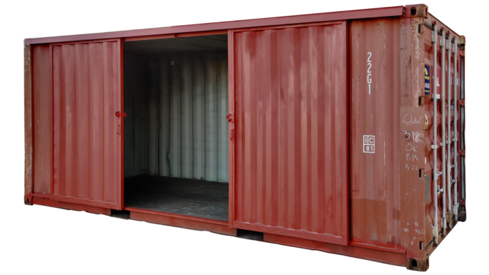 20ft Storage Container With Barn Doors - Jozani Containers
